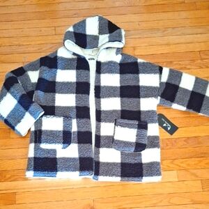 Old Navy Plaid Sherpa Jacket
